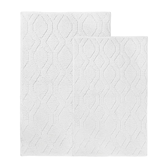 SUPERIOR® Brou 2-Pc Diamond Lattice Bath Rug