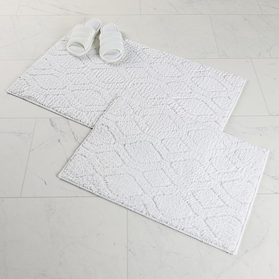 SUPERIOR® Brou 2-Pc Diamond Lattice Bath Rug