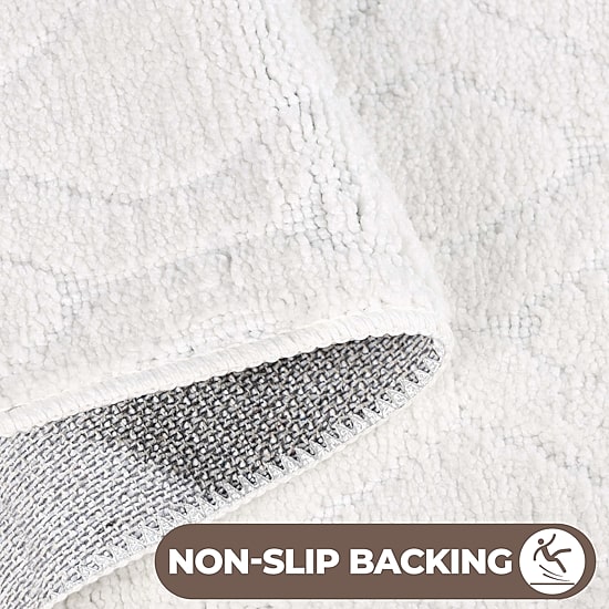 SUPERIOR® Brou 2-Pc Diamond Lattice Bath Rug