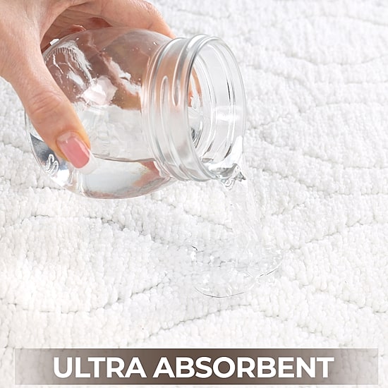 SUPERIOR® Brou 2-Pc Diamond Lattice Bath Rug