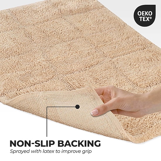 SUPERIOR® Cotton Checkers 2-Pc Bath Bath Rug