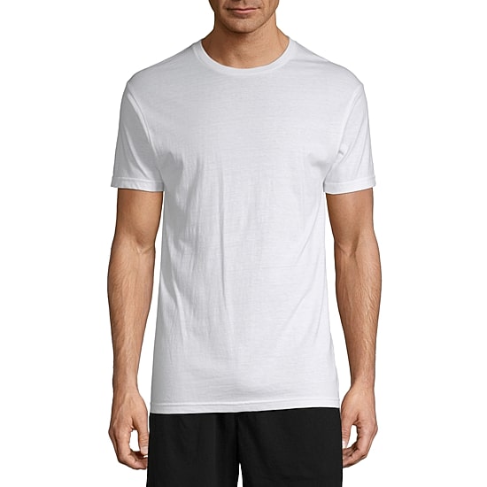 Stafford Dry + Cool Mens 4 Pack Short Sleeve Crew Neck