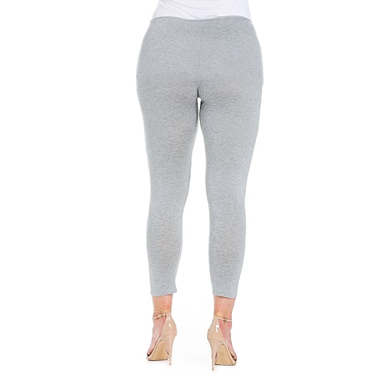 24seven Comfort Apparel Womens Plus Slim Mid Rise Ankle Pant