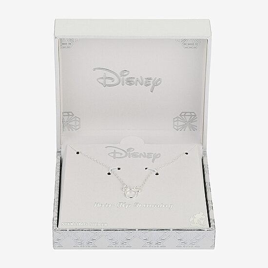 Disney Classics Womens Sterling Silver 16 Inch Pendant Necklace