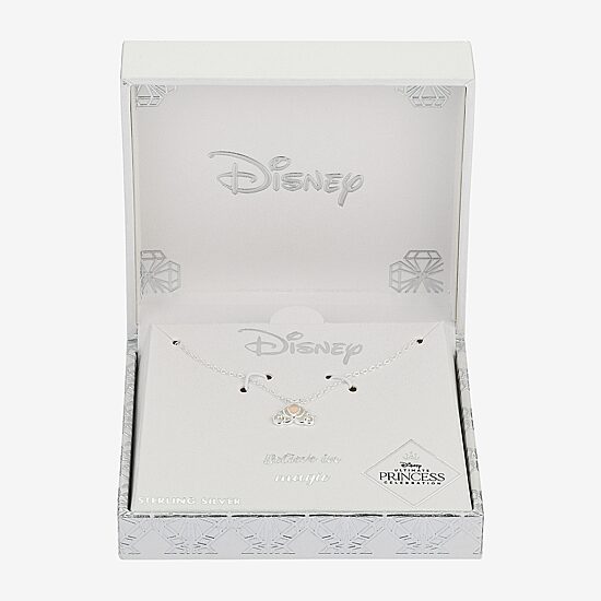 Disney Classics Womens Sterling Silver 16 Inch Pendant Necklace