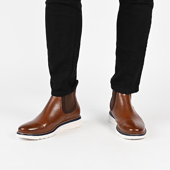 Vance Co Mens Hartwell Flat Heel Dress Boots