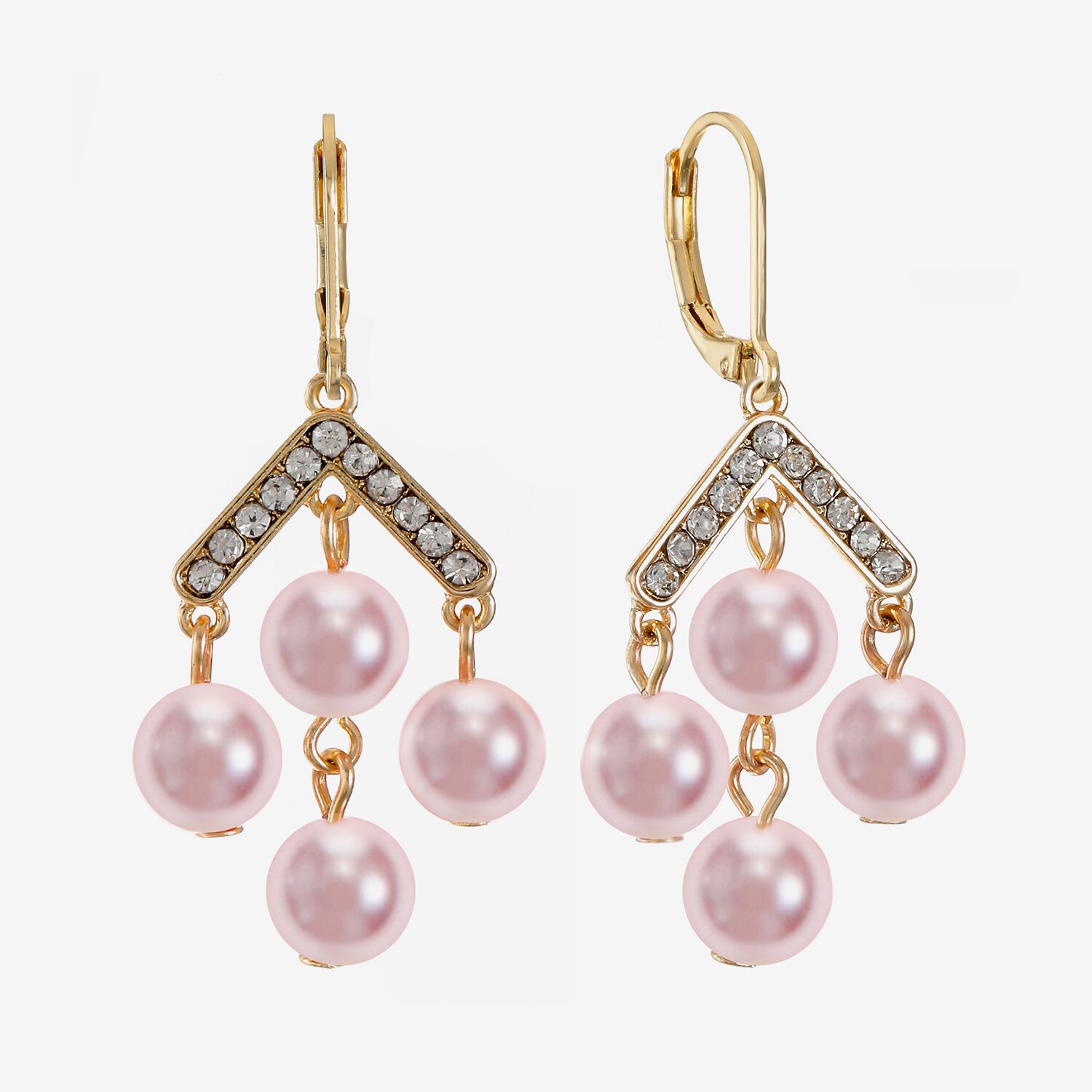 Monet Jewelry Womens Simulated Pearl Chandelier Earrings