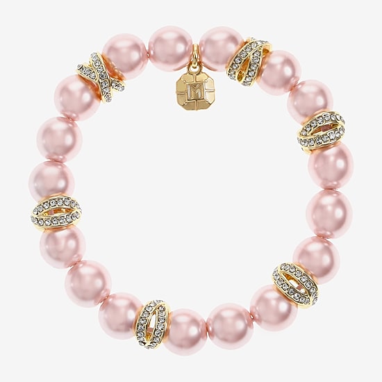 Monet Jewelry Womens Simulated Pearl Stretch Bracelet