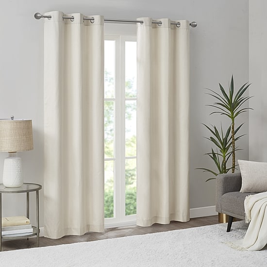 Madison Park Colm Grommet Top Energy Saving Blackout Set of 2 Curtain Panel