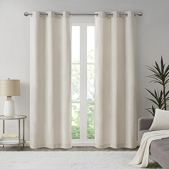 Madison Park Colm Grommet Top Energy Saving Blackout Set of 2 Curtain Panel