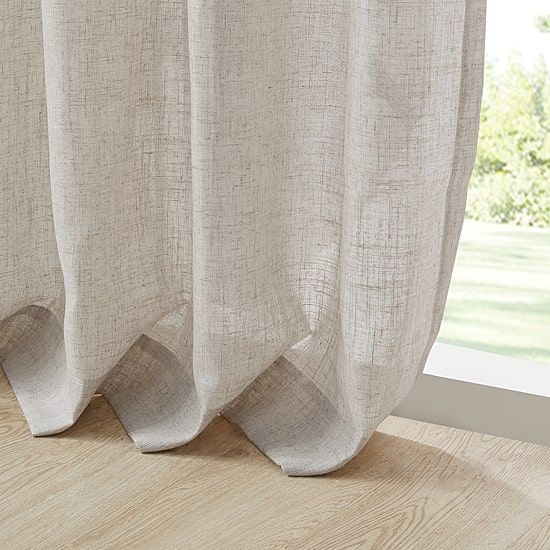 Madison Park Suvi Rod Pocket Light-Filtering Set of 2 Curtain Panel