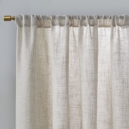 Madison Park Suvi Rod Pocket Light-Filtering Set of 2 Curtain Panel