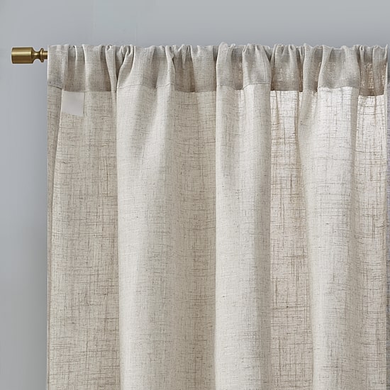 Madison Park Suvi Rod Pocket Light-Filtering Set of 2 Curtain Panel