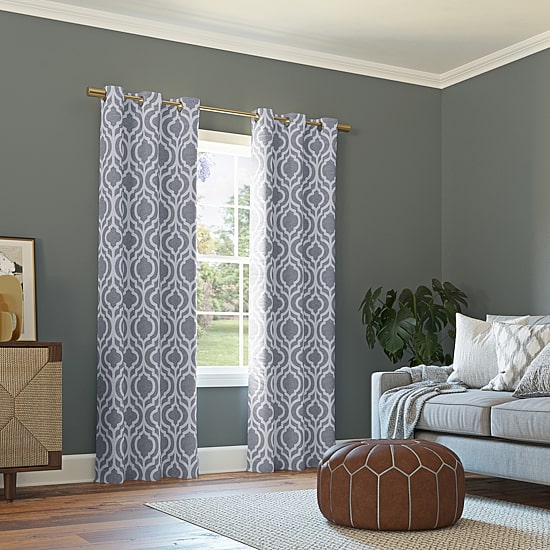 Sun Zero Eldon Grommet Top Blackout Single Curtain Panel