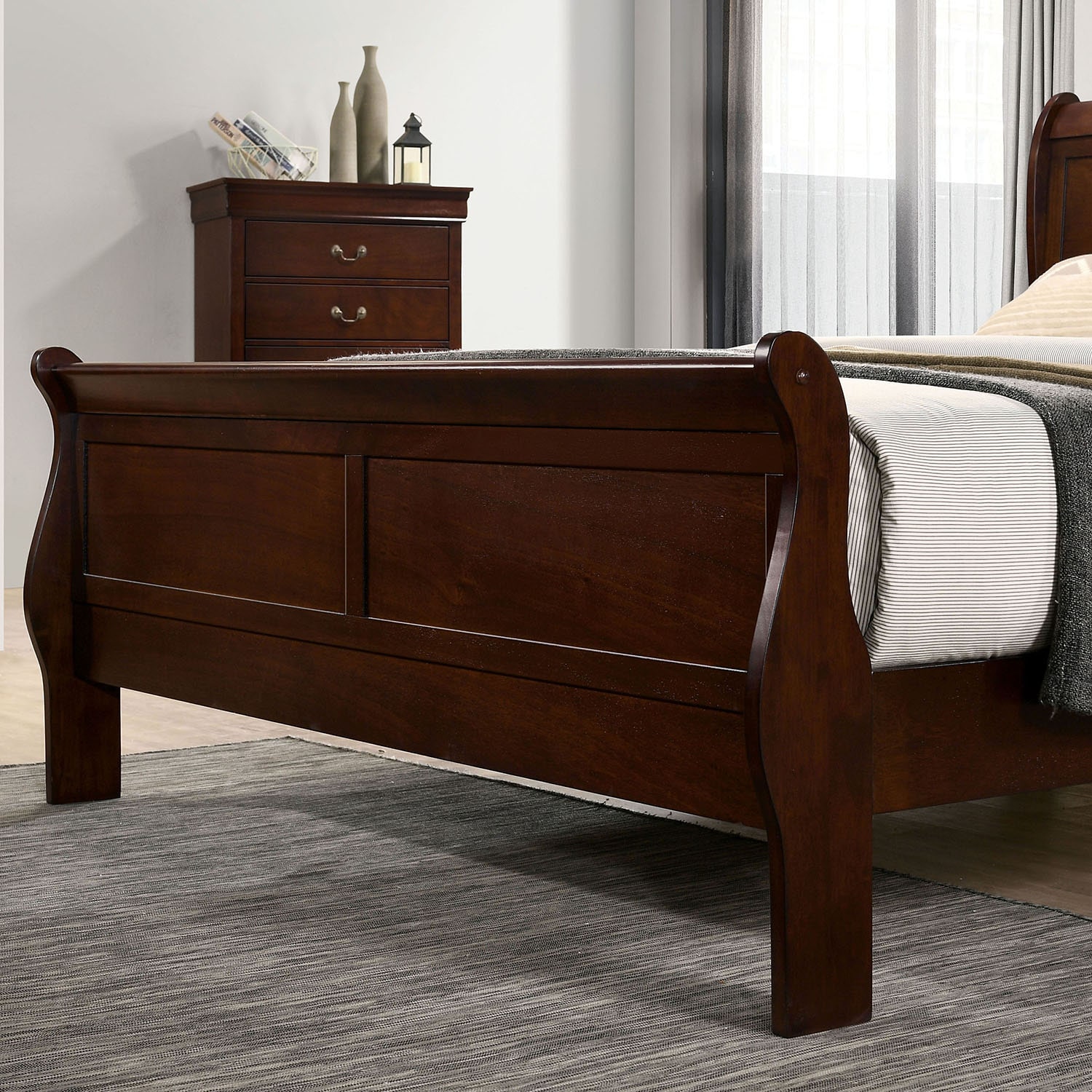 Lihte 5 Piece Wooden Bedroom Set