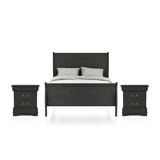 Lihte 3 Piece Wooden Bedroom Set