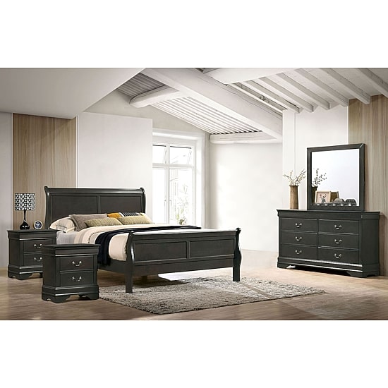 Lihte 5 Piece Wooden Bedroom Set