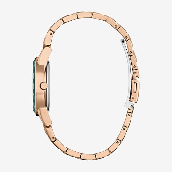 Citizen Ariel Princess The Little Mermaid Womens Rose Goldtone Stainless Steel Bracelet Watch Ga1073-63w