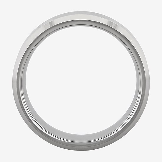 Mens 8MM Tungsten Anniversary Wedding Band