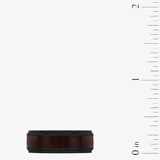 Mens 8MM Stainless Steel Wedding Band