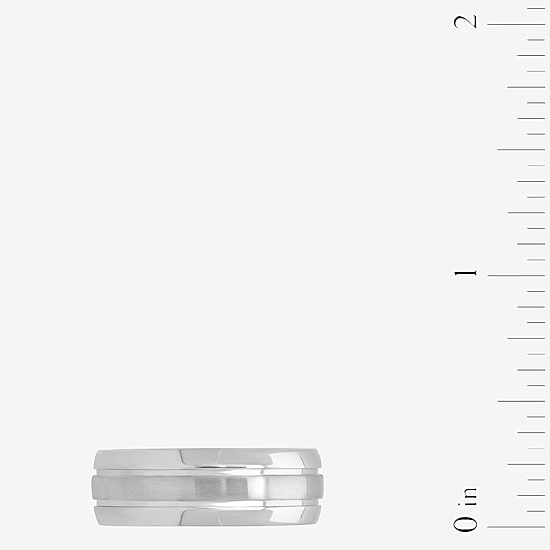 Mens 8MM Titanium Wedding Band