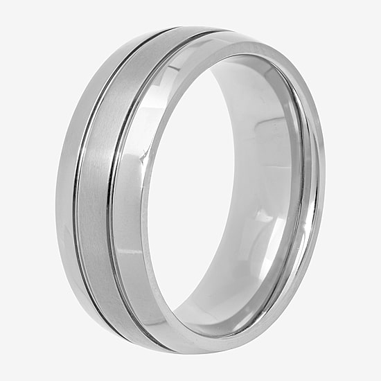 Mens 8MM Titanium Wedding Band