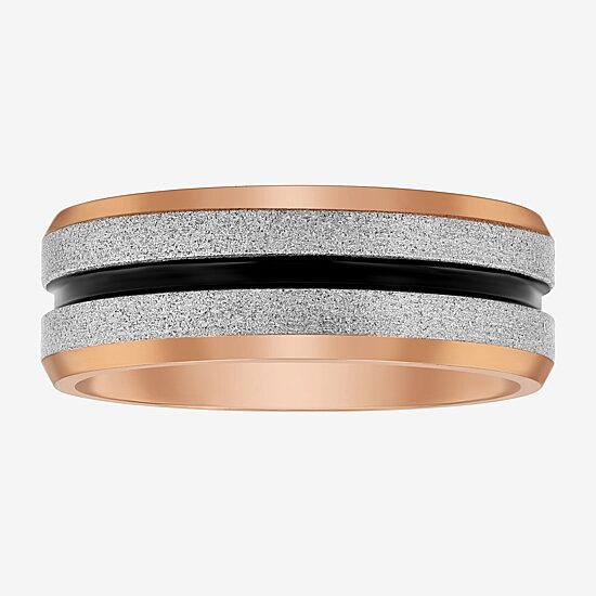 Mens 8MM Cobalt Wedding Band