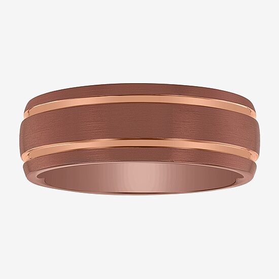 Mens 8MM Cobalt Wedding Band