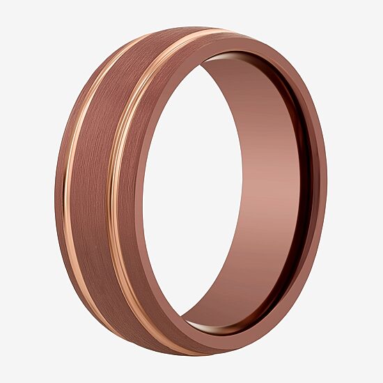 Mens 8MM Cobalt Wedding Band