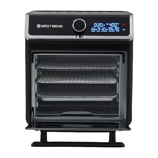 West Bend 15 Qt. Air Fryer Oven with 16 Presets, in Black