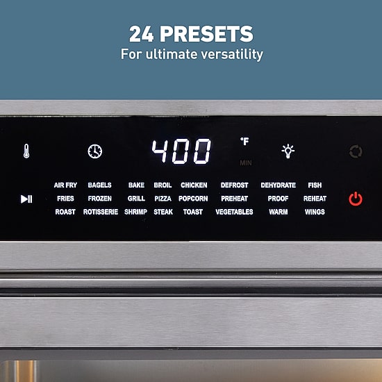 West Bend XL Air Fryer Oven with 24 Presets​, 26 Quart, in Stainless Steel