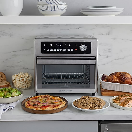 West Bend XL Air Fryer Oven with 24 Presets​, 26 Quart, in Stainless Steel