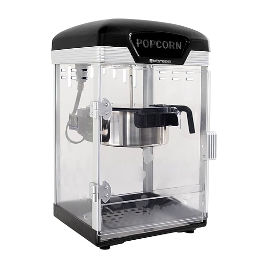 West Bend Theater Crazy 4 Qt. Popcorn Machine, in Black