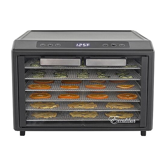 Excalibur 6 Tray Select Digital Dehydrator, in Stainless Steel