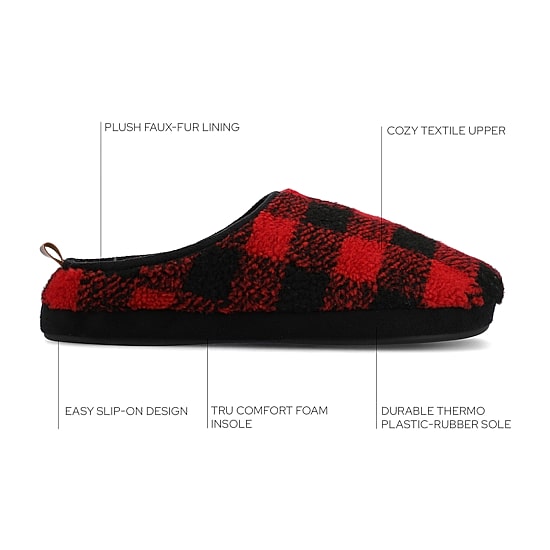 Vance Co Roland Mens Slip-On Slippers