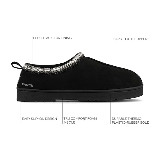 Vance Co Wheeler Mens Slip-On Slippers