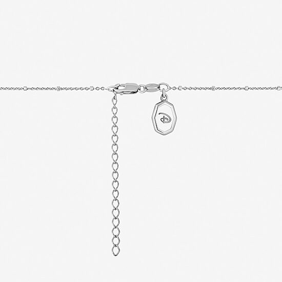Disney Jewels Collection Womens Diamond Accent Natural Black Diamond Sterling Silver 18 Inch Pendant Necklace