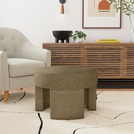HOMEPOP Sophia Upholstered Ottoman