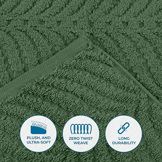 SUPERIOR® Chevron Collection | 100% Cotton 2-pc. Bath Sheet