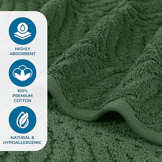 SUPERIOR® Chevron Collection | 100% Cotton 2-pc. Bath Sheet