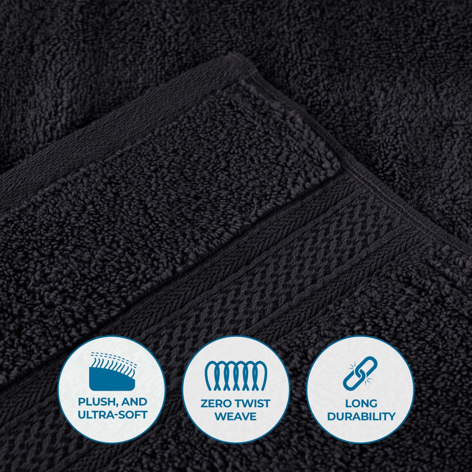 SUPERIOR® Chevron Collection | 100% Cotton 12-pc. Quick Dry Washcloth