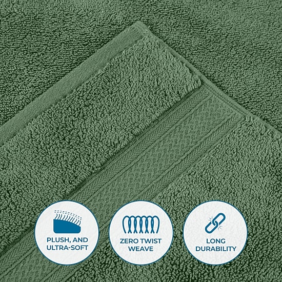 SUPERIOR® Chevron Collection | 100% Cotton 12-pc. Quick Dry Washcloth