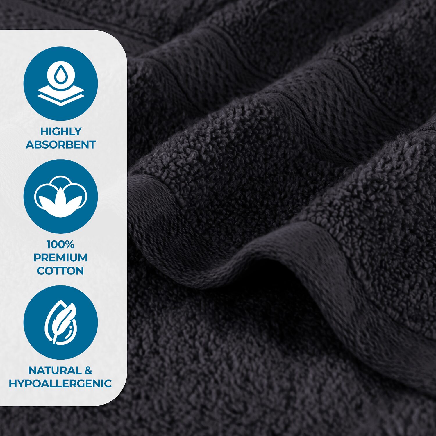 SUPERIOR® Chevron Collection | 100% Cotton 12-pc. Quick Dry Washcloth