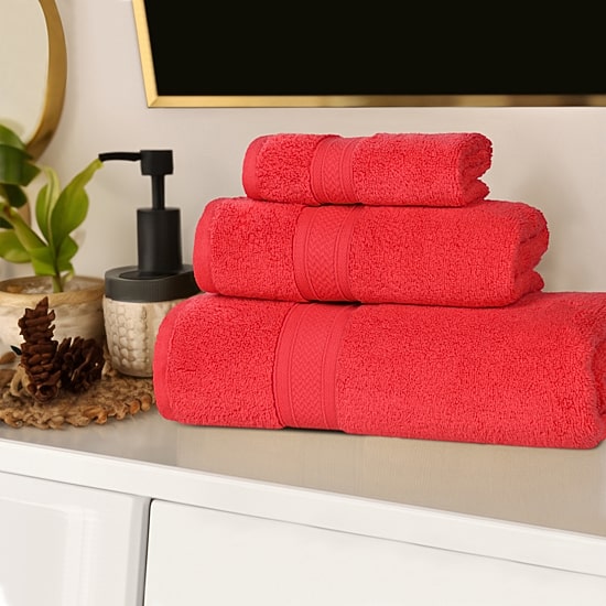 SUPERIOR® Chevron Collection | 100% Cotton 3-pc. Quick Dry Bath Towel Set