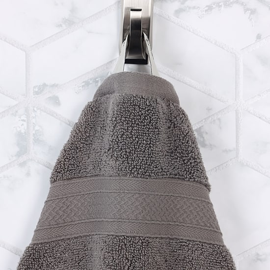 SUPERIOR® Chevron Collection | 100% Cotton 8-pc. Quick Dry Solid Bath Towel Set