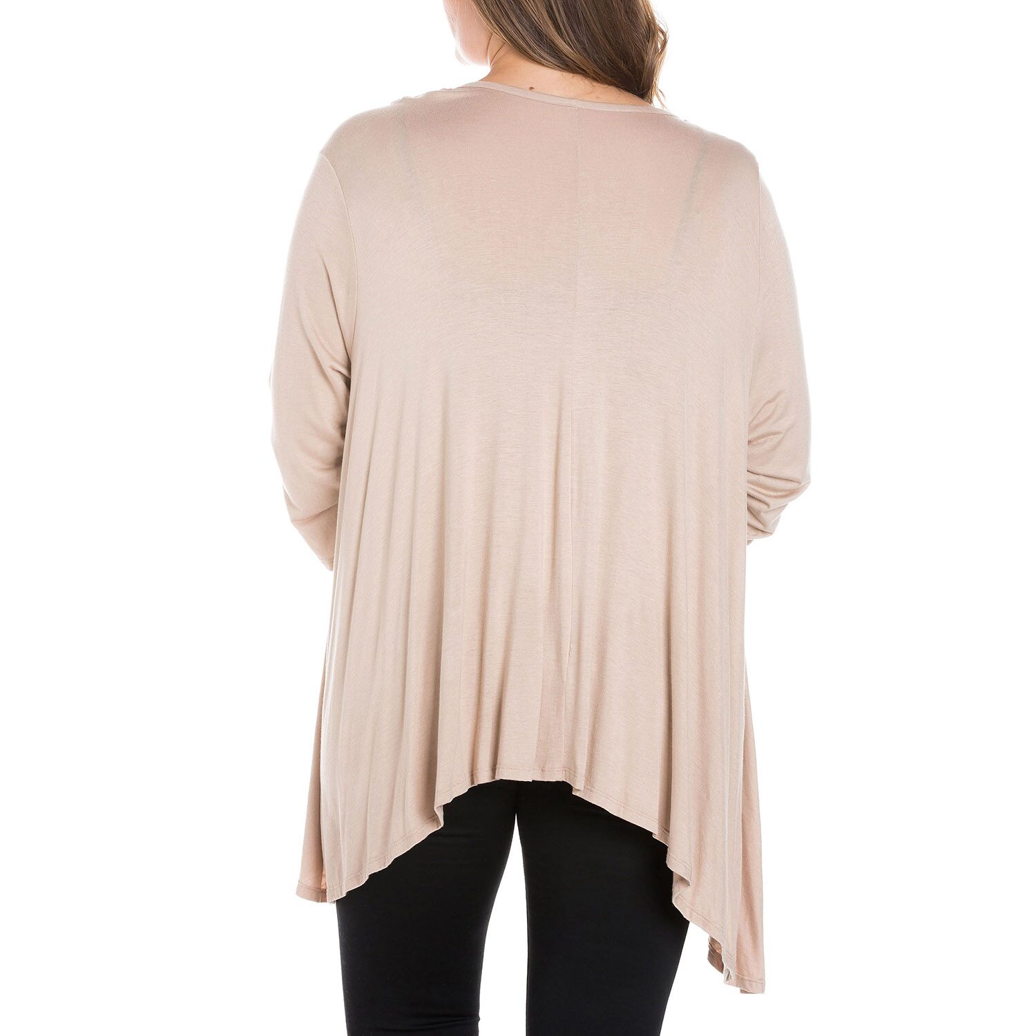 24seven Comfort Apparel Womens Plus Midweight Softshell Vest Jacket