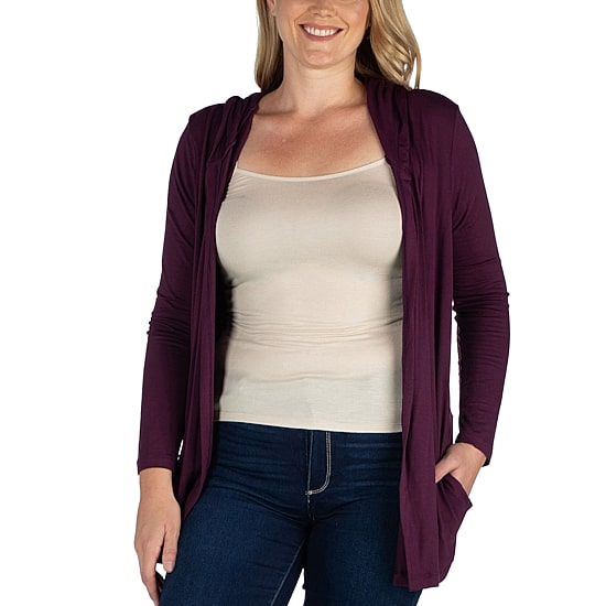 24seven Comfort Apparel Womens Plus Midweight Softshell Vest Jacket