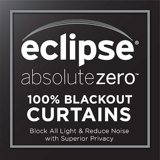 Eclipse Harper Rod Pocket Back Tab Energy Saving Blackout Single Curtain Panel