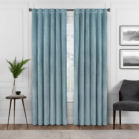 Eclipse Harper Rod Pocket Back Tab Energy Saving Blackout Single Curtain Panel