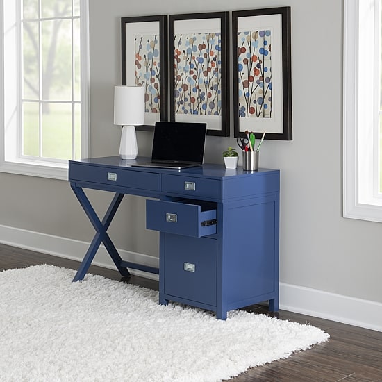 Linon Peggy Office + Library Collection Writing Desk